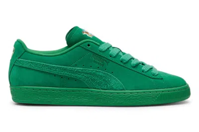 Pre-owned Puma Suede Love Marathon Meadow In Meadow/meadow