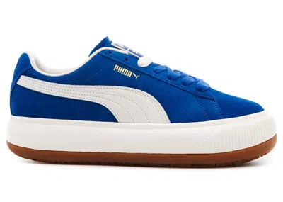 Pre-owned Puma Suede Mayu Up Gum (women's) Sneakers In Lapis Blue/marshmallow