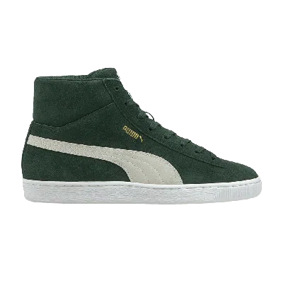 Pre-owned Puma Suede Mid 21 'green Gables'