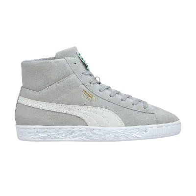 Pre-owned Puma Suede Mid 21 'quarry' In Grey