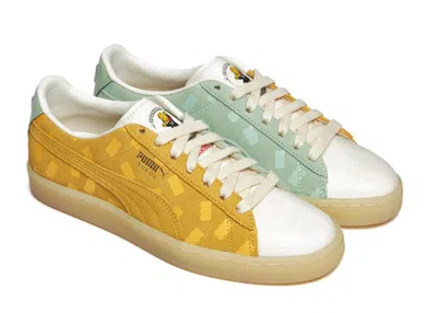 Pre-owned Puma Suede Mix Haribo (women's) Sneakers In Yellow/mint/whisper White