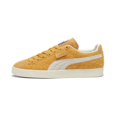 Puma Suede Mohair Sneakers In Ginger Tea-frosted Ivory
