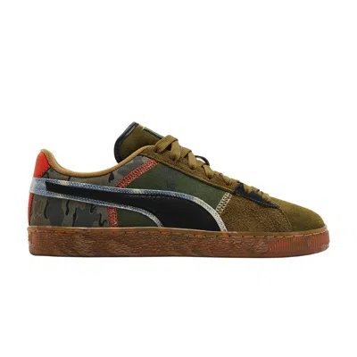 Pre-owned Puma Suede 'nyc Flagship - Peace And Love' In Green