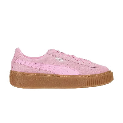 Pre-owned Puma Suede Platform Jr 'prism Pink'