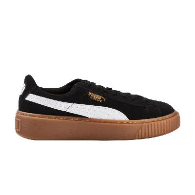 Pre-owned Puma Suede Platform Jr 'snake - Black Gum'