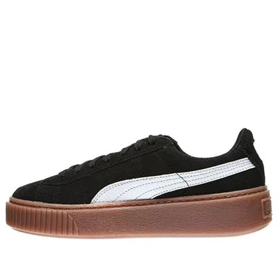 Puma Suede Platform Sneakers 'black Brown'