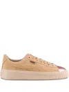 Puma Suede Platform Sneakers In Neutral