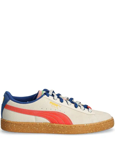 Puma Suede Podium "alpine Snow Gum" Sneakers In Alpine Snow/gum