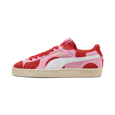 Puma Suede Printed Sneakers In Pink