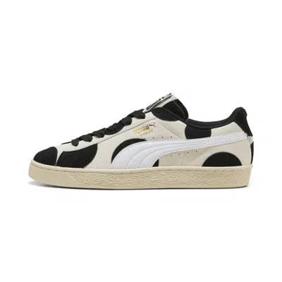 Puma Suede Printed Sneakers In White
