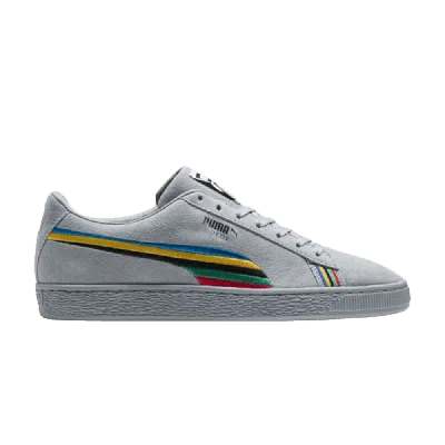 Pre-owned Puma Suede 'pwr Thru Peace Australia' In Grey