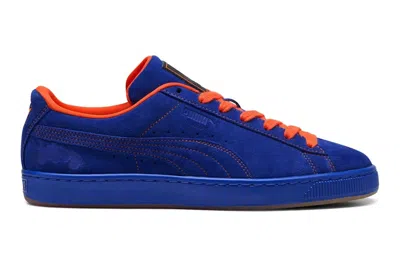Pre-owned Puma Suede Rocket League Champions Road In Dart Blue/rickie Orange