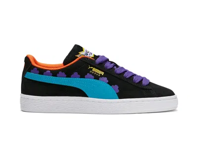Pre-owned Puma Suede Rugrats Sneakers In  Black/caribbean Sea