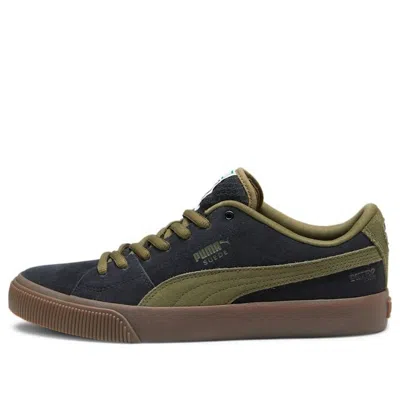 Puma Suede Skate Nitro 'black Olive Drab' In Brown