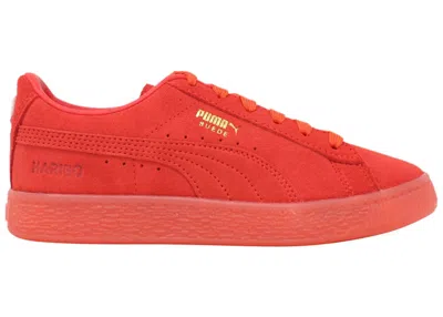 Pre-owned Puma Suede Sneakers In Poppy Red