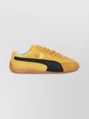 Puma Suede Sneakers With Rubber Sole And Contrast Panel In Yellow