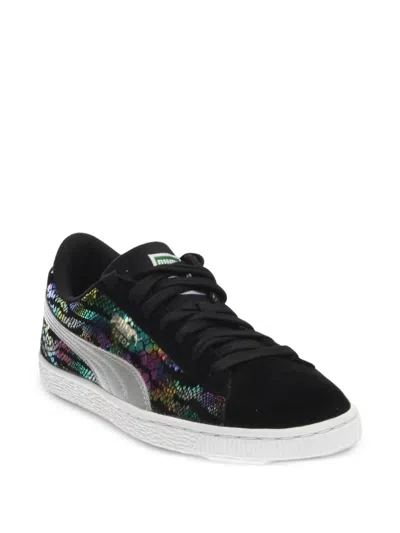 Puma Kids' Suede Sportlux Sneakers In Black