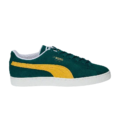 Pre-owned Puma Suede Teams 2 'celtics' In Green