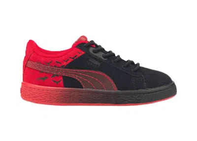 Pre-owned Puma Suede The Batman Sneakers In Black/red In Multi
