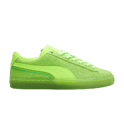 Pre-owned Puma Suede Triplex Mono Jr 'quake - Green Glare'