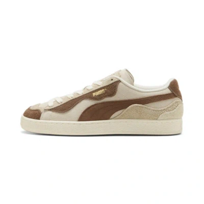 Puma Suede Trippy Sneakers In Alpine Snow-haute Coffee-frosted Ivory