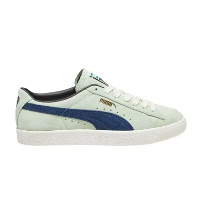 Pre-owned Puma Suede Vintage 'mint Navy' In Green