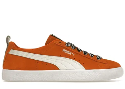Pre-owned Puma Suede Vtg Ami Sneakers In Jaffa Orange/marshmallow