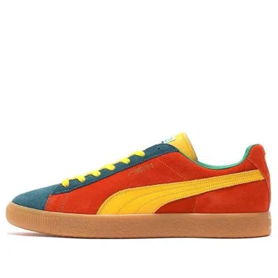 Puma Suede Vtg Mij Low Tops Retro Skateboarding Shoes Unisex Orange