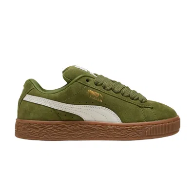 Pre-owned Puma Suede Xl Big Kid 'olive Green Vapor Gray' | Kid's Size 5