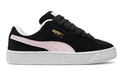 Pre-owned Puma Suede Xl Black Whisp Of Pink In  Black/whisp Of Pink