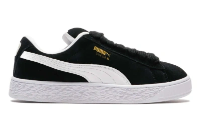 Pre-owned Puma Suede Xl Black White In Black/white