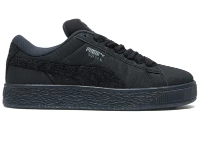 Pre-owned Puma Suede Xl Collina Strada Black (women's) Sneakers In Flat Dark Grey/ Black/ Silver