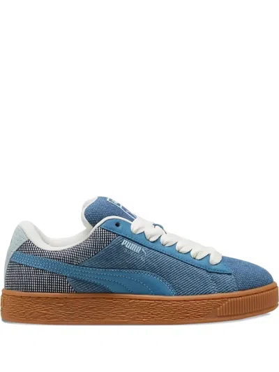 Puma Suede Xl "denim Blue" Sneakers In Black