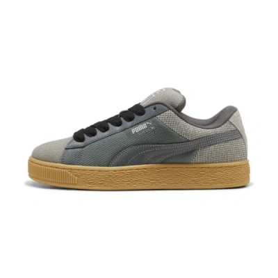 Puma Suede Xl Denim Sneakers In Gray