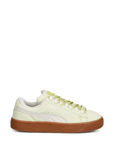 Puma Suede Xl Fat-laces Sneakers In Green