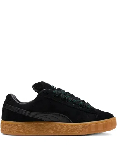 Puma Suede Xl Flecked Trainers In Black