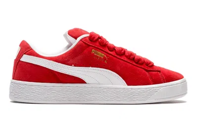 Pre-owned Puma Suede Xl For All Time Red In For All Time Red/white