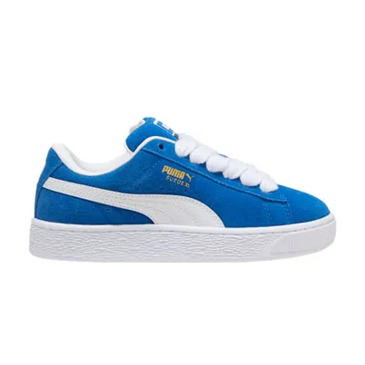 Pre-owned Puma Suede Xl Gs 'team Royal White' | Blue | Kid's Size 7