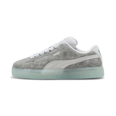 Puma Suede Xl Gurē Sneakers In Ash Gray-silver Mist- Silver