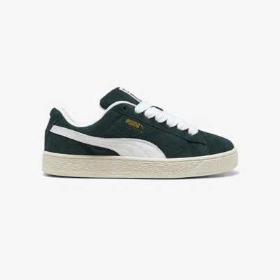 Puma Suede Xl Hairy In Green