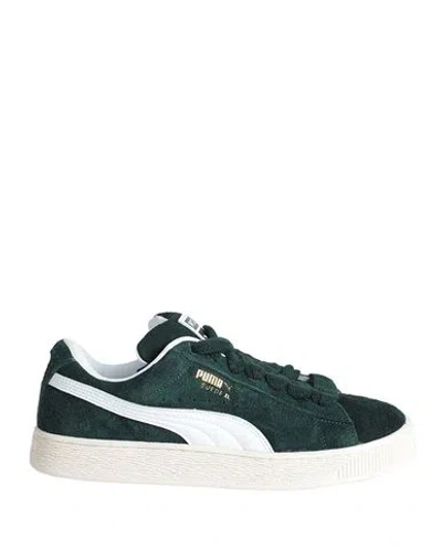 PUMA PUMA SUEDE XL HAIRY MAN SNEAKERS DARK GREEN SIZE 9 LEATHER