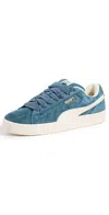 Puma Suede Xl Hairy Sneaker In Gray Skies-frosted Ivory