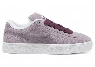 Pre-owned Puma Suede Xl Hairy (women's) Sneakers In Pale Plum/white In Multi