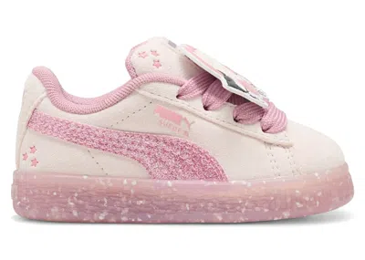 Pre-owned Puma Suede Xl Hello Kitty And Friends Sneakers In Jasmine Flower/pinkscape