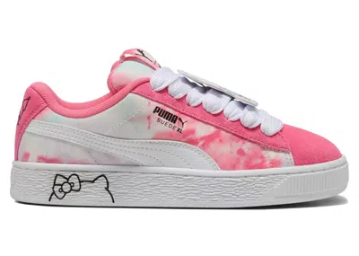 Pre-owned Puma Suede Xl Hello Kitty And Friends Sneakers In Magic Rose/peaceful Blue