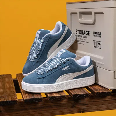 Puma Suede Lace-up Sneakers In Blue
