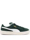 Puma Clyde Low-top Suede Sneakers In Green