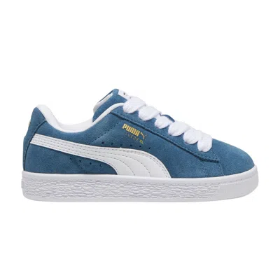 Pre-owned Puma Suede Xl Little Kid 'ocean Tropic Warm White' | Blue | Kid's Size 2