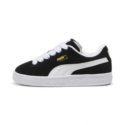 Puma Suede Xl Little Kids' Sneakers In Black- White