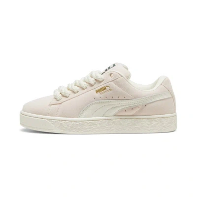 Puma Suede Xl Rope Sneakers Unisex In Warm White-island Pink